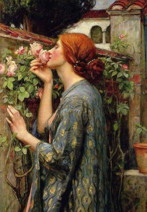 Hellelil And Hildebrand, Pre Raphaelite Fashion, Pre Raphaelite Aesthetic, Raphael Paintings, School Fonts, Pre Raphaelite Brotherhood, Pre Raphaelite Art, John William Waterhouse, Pre Raphaelite