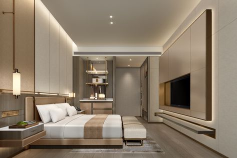 Hotel Bedroom Design, Hotel Room Interior, Bedroom Tv Wall, Lobby Interior Design, Luxury Hotel Room, Bedroom Interior Design Luxury, Latest House Designs, Hotel Room Design, Lobby Interior