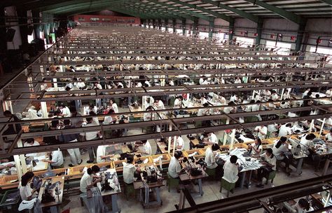 Nike factory in Vietnam Nike Factory, Carole Middleton, Factory Worker, Powerful Pictures, Cheap Clothes, How To Get Rich, Fast Fashion, Just Do It, Labor