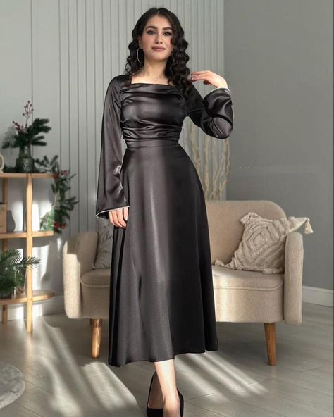 #BEAUTY, #RELATIONSHIPS #Fashion #Animals #Outfits #Winter Outfits #Animals Satin Dress Outfit, Feminine Wardrobe, Girls Dress Outfits, Pakistani Fancy Dresses, Modest Dresses Casual, Satin Evening Dresses, Fancy Dresses Long, Korean Fashion Dress, Quick Outfits