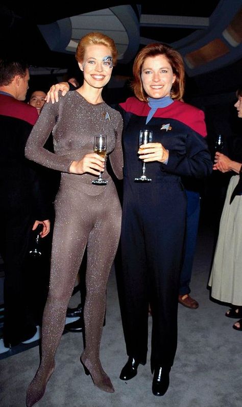 Nana Visitor, Star Trek Actors, Star Trek Crew, Star Trek Uniforms, Captain Janeway, Star Trek Cast, Kate Mulgrew, Jeri Ryan, Paddy Kelly