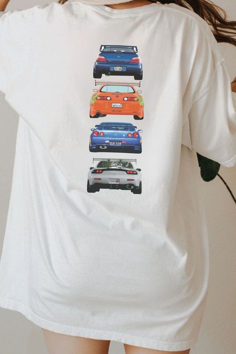 Supra Skyline, Cars Tshirt, Motorsport Clothing, Iconic Cars, Japanese Sports Cars, Car Apparel, Mazda Rx 7, Biker Love, Car Shirts