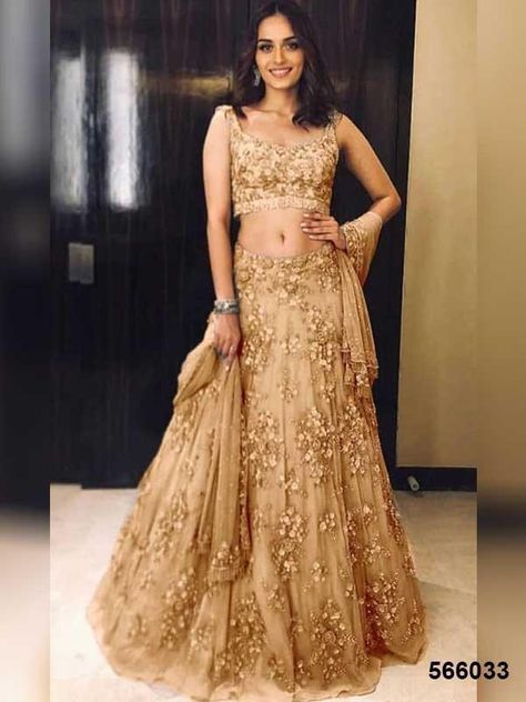 Gold Lehenga Simple, Lehenga Simple, Party Lehenga, Net Lehenga Choli, Gold Lehenga, Wedding Lehenga Choli, Lehenga Gown, Beige Blouse, Designer Bridal Lehenga