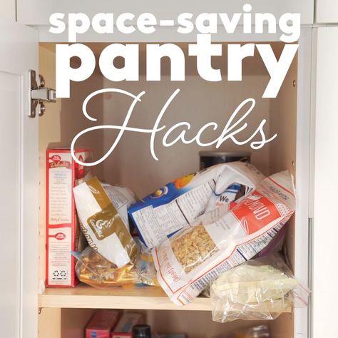 Pantry Organizing Hacks | Feel like your pantry could use a good spring cleaning?  Here's how to revamp any food storage space, big or small.  #pantryorganization #organization #organizingtips #realsimple Pantry Hacks, Pantry Organization Hacks, Storage Hacks Diy, Diy Organizer, Diy Bathroom Storage, Kabinet Dapur, Kitchen Organization Pantry, Organizing Hacks, Organisation Hacks