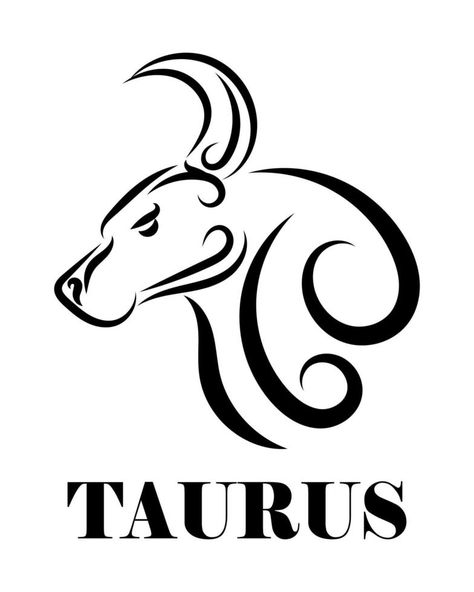 Zodiac Line Art, Taurus Symbols, Taurus Art, Symbol Drawing, Coffee Ideas, Line Art Vector, Taurus Zodiac, Matching Tattoos, Vector Logo