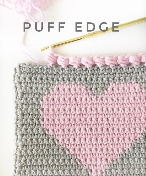 This sweet little edge finishes of a heart project perfectly, don’t you think?   Here’s how I made… Crochet Edging Pattern, Crochet Blanket Border, Crocheted Heart, Heart Project, Crochet Blanket Edging, Crochet Baby Blanket Beginner, Háčkované Lemy, Crochet Border Patterns, Crochet Unique