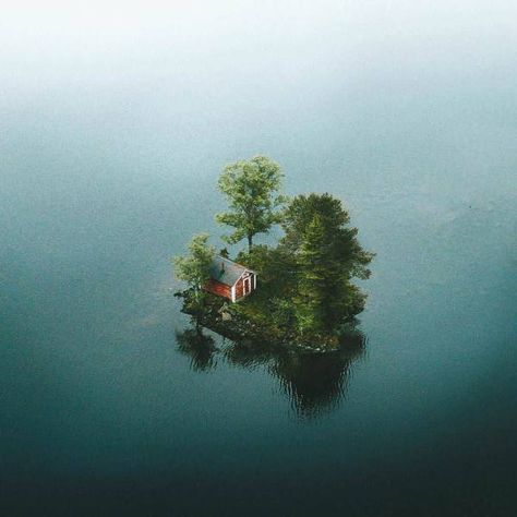 Countryside Garden, The 1000, Island House, Island Living, Island Home, Private Island, Small Island, Drone Photography, In The Middle