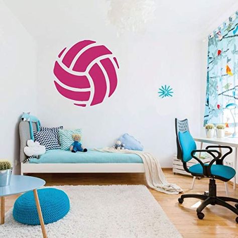 Volleyball Bedroom, Volleyball Decor, Quotes Volleyball, Personalized Wall Decals, Girls Volleyball, Sports Wall Decals, Vinyl Decor, Custom Vinyl Decal, Sport Quotes