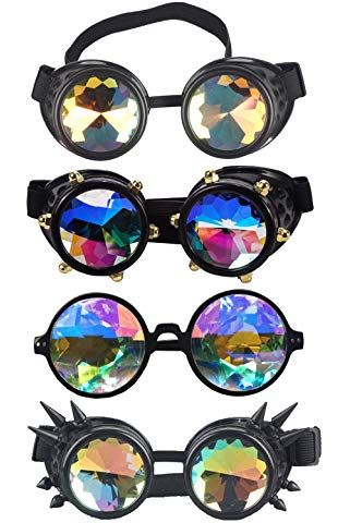 Vintage Goggles, Kaleidoscope Glasses, Goggles Glasses, Steampunk Goggles, Copper Frame, Cool Glasses, Kaleidoscopes, Magical Jewelry, Rainbow Crystal