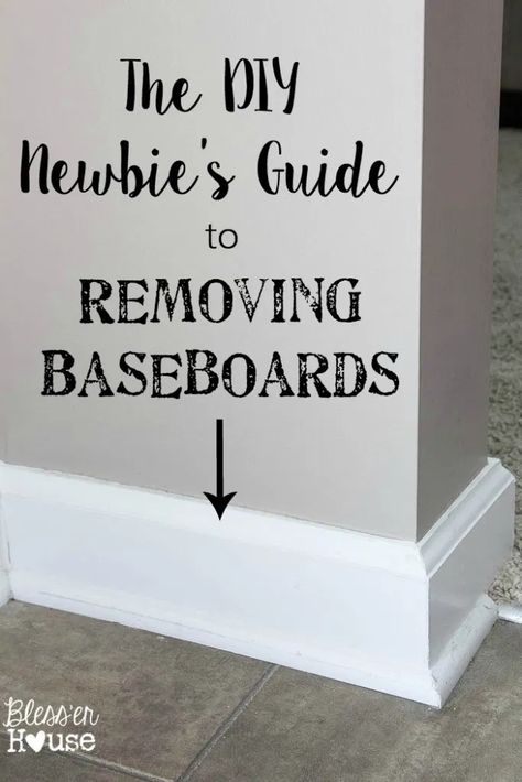 The DIY Newbie's Guide to Removing Baseboards Home Renovation Planner, Removing Baseboards, Kitchen Sink Interior, Renovation Planner, Easy Home Improvement Projects, Easy Home Improvement, Home Improvement Loans, Home Remodeling Diy, Architecture 3d