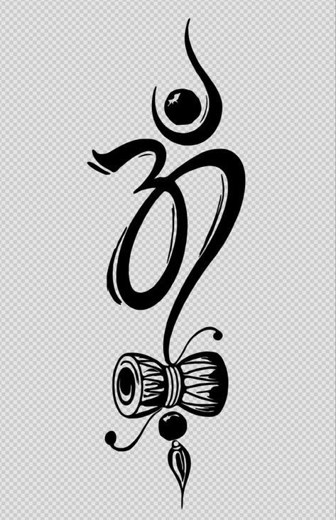 Om Namah Shivaya Shivaji om Damru logo Tattoos Of Lord Shiva For Women, Om Sketch Art, Damru Shiva Tattoo, Shiva Name Logo, Damru Drawing, Shiva Logo Design, Om Logo Om Symbol, Mahadev Damru, Mahadev Logo Design