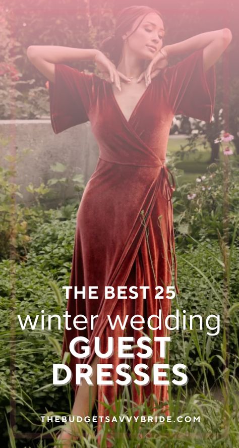 Are you searching for what to wear to a winter wedding? Check out some of our favorite winter wedding guest dresses. Semi Formal Winter Wedding Guest, Winter Wedding Cocktail Dress, What To Wear To A Wedding In Winter, What To Wear To A December Wedding, Winter Dress For Wedding Guest, Cold Outdoor Wedding Outfit Guest, Christmas Wedding Attire, Outdoor Winter Wedding Outfit Guest, January Wedding Guest Dress