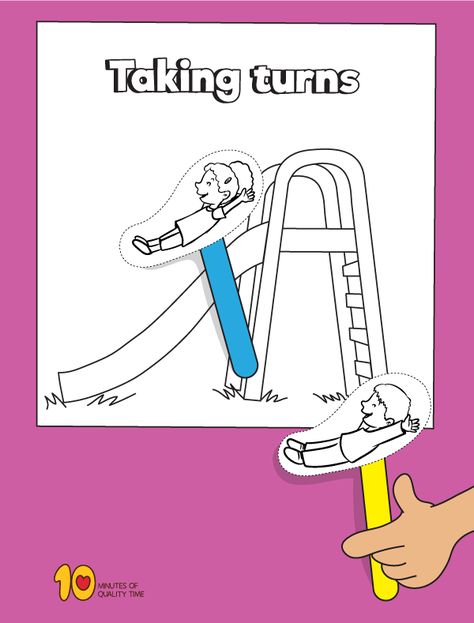 Taking Turns in the Playground – Paper Craft‏‏ Playground Behavior Social Story, Paper Playground Craft, Take Turns Activities, Playground Art And Craft, Playground Crafts For Preschoolers, Taking Turns Activities Preschool, Playground Activities Preschool, Taking Turns Activities, Paper Activity