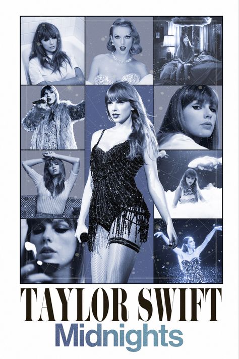 Taylor Swift Midnights Midnights Album, Taylor Swift Midnights, Taylor Swift Birthday, Taylor Lyrics, Tour Poster, Estilo Taylor Swift, Taylor Swift Cute, Taylor Swift Posters, Swift Photo