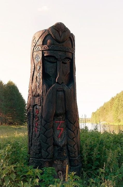 Viking Statue, Slavic Paganism, Thunder God, Slavic Mythology, Slavic Folklore, Pagan Gods, Norse Myth, God Tattoos, Viking Culture