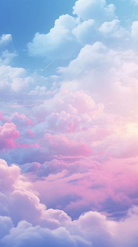 Clouds Of Heaven, Could Background, Skies Wallpaper Aesthetic, Pretty Clouds Wallpaper, 1 Color Wallpaper, Pastel Sky Wallpaper, Mobile Wallpapers Aesthetic, Sky Background Aesthetic, Pink Cloud Background