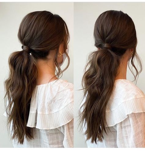 Ponytail Bridal Hair, Bridesmaid Ponytail, Wedding Ponytail Hairstyles, Bridal Ponytail, Bridesmaid Hair Ponytail, Bridesmaid Hair Inspo, Wedding Ponytail, Bridemaids Hairstyles, Pony Hairstyles