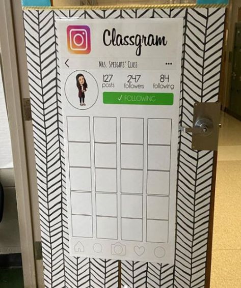 91 Welcoming Classroom Door Decorations for Back to School Simple Class Door Decorations, Decorating My Classroom, Diy Crafts Classroom Decor, Inside Classroom Door Decor, Instagram Door Classroom, 4th Grade Door Ideas Back To School, Year 2 Classroom Door Ideas, English Classroom Door Decoration, Middle School Door Ideas