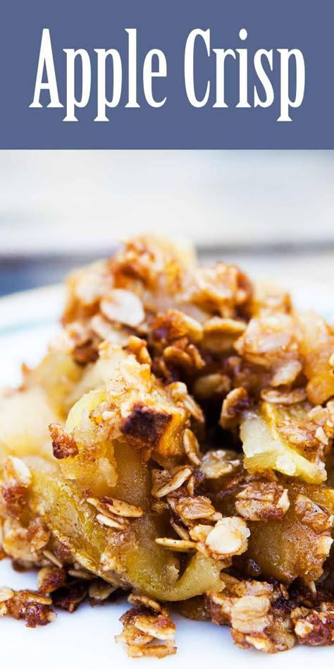 Flourless Apple Crisp, Crispy Apple Crisp, Apple Crisp Topping Recipe Oats, Apple Crisp For 9x13 Pan, Apple Crisp Recipe With Oats 9x13 Pan, Applecrisp Crumble No Oats, Apple Crisp Without Oats, Apple Crisp With Oatmeal, Crockpot Apple Crisp