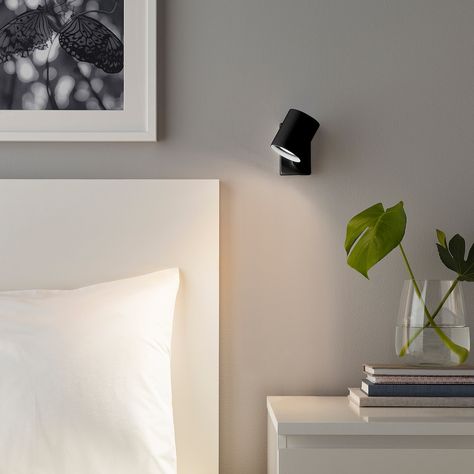 Ranarp Ikea, Lamp Wire, Reading Wall, Reading Lamp, Led Light Bulb, Modern Colors, New Room, Led Lampe, Floating Nightstand