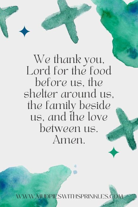 Prayer For Parenting, Easy Prayers For Kids, Say Grace Before Meals, Easter Dinner Prayer, Prayer For Kids At School, How To Pray Before Meals, Meal Prayers Dinner Table, Prayers For Kids Protection, Simple Prayers For Kids