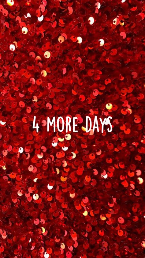 4 days! #red #countdown #fyp 4 Days To Go Countdown, Days To Go Countdown, Red