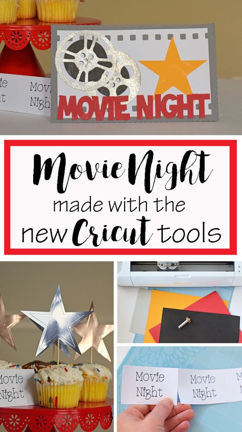 Cricut Tools, Diy Vinyl Projects, Movie Night Birthday Party, Cardstock Crafts, Cricut Birthday, Cricut Cuttlebug, Painted Bags, Foil Cards, Cricut Tutorials