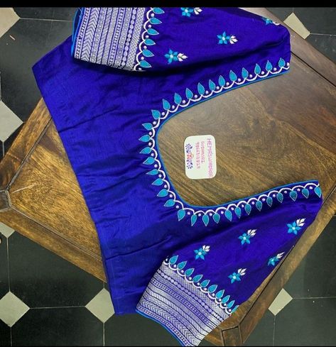 Simple Blouse Computer Designs, Blue Color Blouse Designs Simple, Silk Saree Blouse Machine Work Designs, Blouse Machine Work Designs Latest, Simple Computer Embroidery Blouse Designs, Mashin Embroidery Design Blouse, Machine Work For Blouse, Computer Work Simple Designs, Simple Machine Embroidery Designs Blouse For Silk Saree