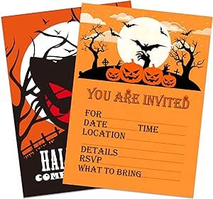 Halloween Invitations Kids, Halloween Invitation Card, Adult Halloween Party Invitations, Halloween Birthday Invitations, Ticket Card, Halloween Invitation, Halloween Party Invitation, Adult Halloween Party, Event Decorations