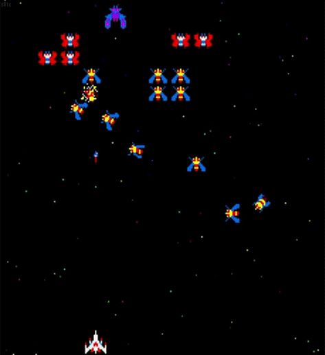 #Galaga #videogames Video Game Gif, Videogames Artwork, Background Gif, 80s Video Games, Driving Simulator, Retro Arcade Games, Arcade Video Games, Space Background, Beautiful Wallpaper For Phone