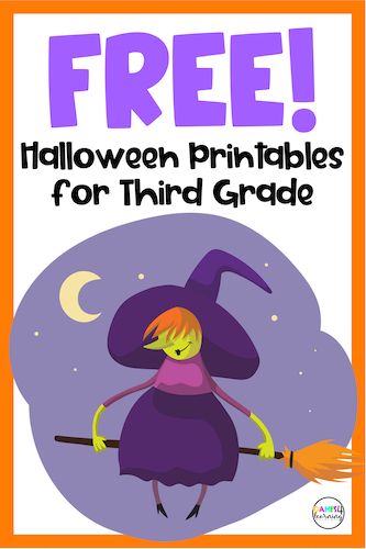 Grade 3 Halloween Activities, Halloween Writing 3rd Grade, Halloween Ela Activities 3rd Grade, 3rd Grade Halloween Worksheets Free, Halloween Crafts Third Grade, Halloween Reading Activities 3rd Grade, Halloween Party 3rd Grade, Halloween Worksheets 3rd Grade, Halloween Activities For Third Grade