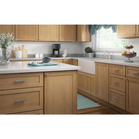 Brainerd Amity Satin Nickel Oval Cabinet Knob at Lowes.com Modern Cabinet Knobs, Cup Drawer Pulls, Black Drawer Pulls, Black Drawers, Transitional Cabinets, Traditional Cabinets, Handle Cabinet, Modern Cabinets, Cabinet And Drawer Pulls