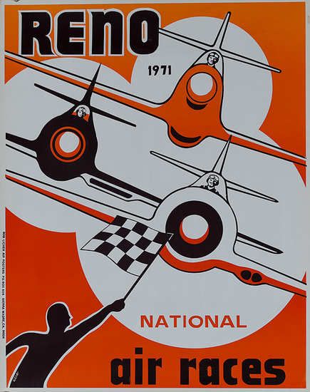 DP Vintage Posters - Original 1971 Reno Air Race Poster Reno Air Races, Race Poster, Airplane Poster, Vintage Racing Poster, Vintage Airline Posters, Aviation Posters, Transportation Poster, Vintage Airline, Air Race