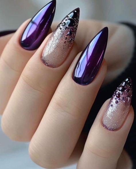 Rock Nails, Gothic Nails, Stylish Nails Designs, Classy Nails, Bling Nails, Funky Nails, Fancy Nails, Creative Nails, Nail Polishes