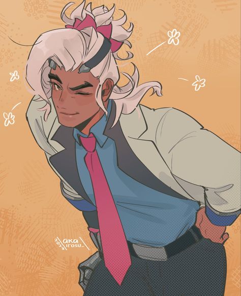 Lifeweaver Overwatch, White Hair, Overwatch, On Twitter, Twitter, Anime, Hair, Pink, Blue