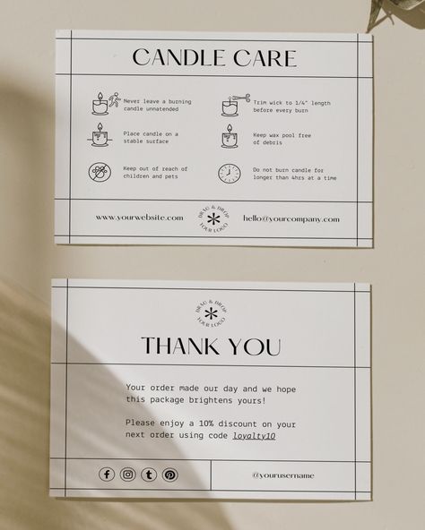 Candle Scents Recipes, Candle Care Card, Candle Packaging Design, Candle Labels Design, Candle Printable, Candle Label Template, Homemade Scented Candles, Making Candles Diy, Candle Projects