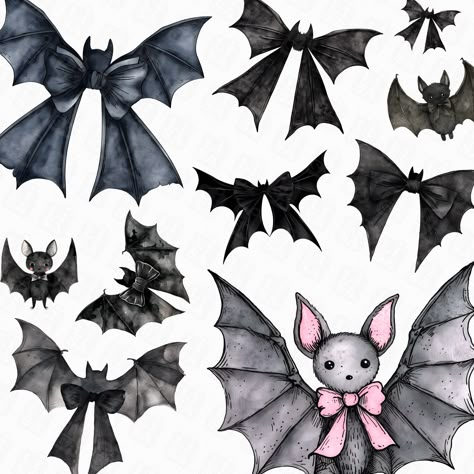 Gothic Png, Halloween Motifs, Bat Bow, Diy Vinyl Projects, Horror Design, Spooky Png, Bat Design, Bow Tattoo, Spooky Tattoos