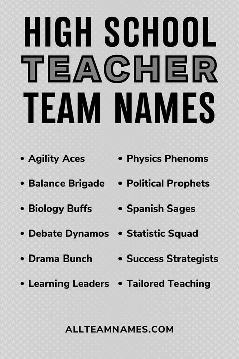 high school teacher names list High School Names Ideas For Stories, High School Name Ideas, School Names Ideas, Group Chat Names, Random Story, Debate Team, Group Names, Teacher Awards, Tuition Classes