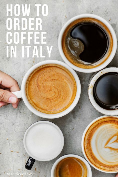 Your Guide To Drinking Coffee In Italy Coffee In Italy, Order Coffee, Italy Coffee, Travel Bar, Italian Cafe, Italian Espresso, Coffee Varieties, How To Order Coffee, Best Espresso