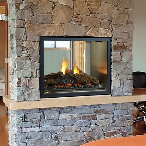 Fireplace Room Divider, Double Sided Electric Fireplace, Double Sided Gas Fireplace, Wood Burning Fireplace Inserts, Country Fireplace, Two Sided Fireplace, Fireplace Room, Gas Fireplace Insert, Victorian Fireplace