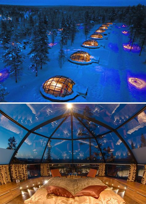 83 Travel Experiences to Have While You're Alive and Breathing Glass Igloo, Kakslauttanen Arctic Resort, Trip To Colombia, Honeymoon Spots, Paris Jackson, Dream Travel Destinations, Honeymoon Destinations, Vacation Places, Paris Saint-germain