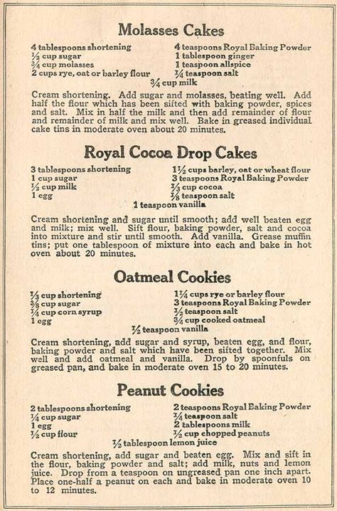 Recipe Booklet Page 10 Molasses Cake, Wartime Recipes, Cottagecore Recipes, Heirloom Recipes, Recipes Book, Vintage Cooking, Grandmas Recipes, Old Fashioned Recipes, Retro Recipes