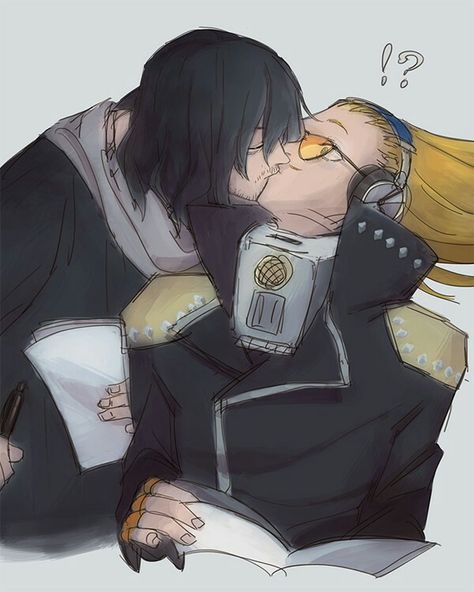 Erasermic Kiss, Hizashi X Aizawa, Mic And Aizawa, Present Mic X Aizawa, Eraser Mic, Aizawa And Mic, Mic X Aizawa, Aizawa X Mic, Hizashi Yamada