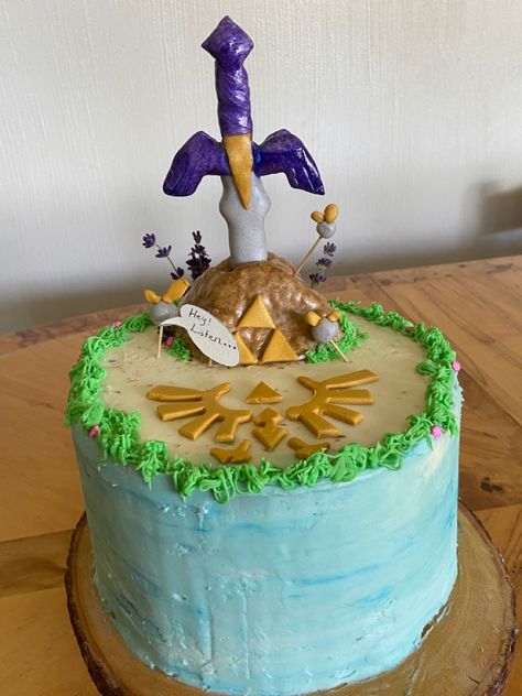 Zelda Tears Of The Kingdom Cake, Legend Of Zelda Cake, Kingdom Inspiration, Zelda Cake, Zelda Party, Zelda Birthday, Tears Of The Kingdom, Mermaid Cakes, Ocarina Of Time