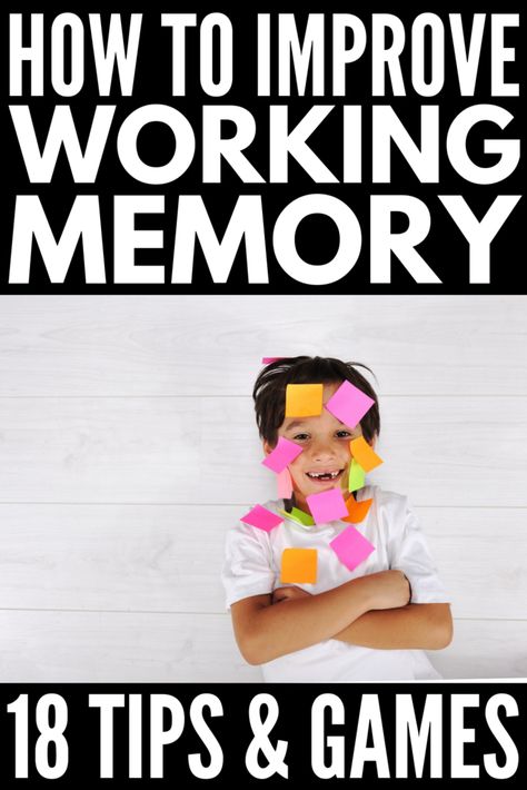 Don't forget! 18 working memory games and strategies for kids Learning Disabilities Activities, Memory Planning, Memory Strategies, Memory Exercises, Memory Activities, Concentration Games, Executive Functioning Skills, Executive Function, Memory Games For Kids