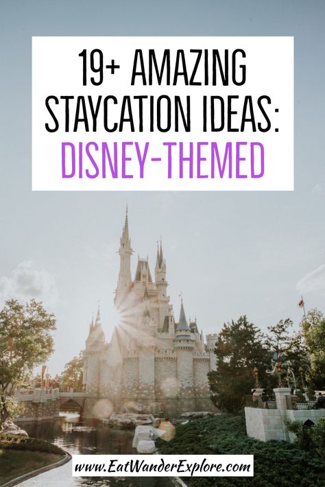 Disney Themed Party, Vacation At Home, Vacation Budget, Disney Activities, Travel Disney, Staycation Ideas, Summer Staycation, Disney Presents, California Adventure Park