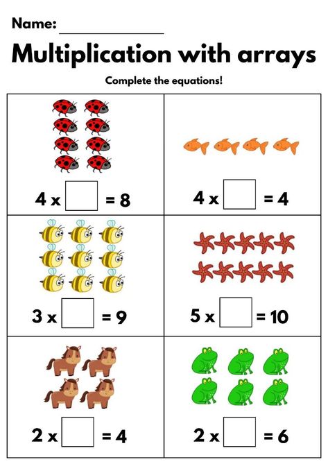 single digit multiplication worksheets Grade 3 Multiplication Worksheets, Multiplication Practice Worksheets, Printable Multiplication Worksheets, Multiplication Arrays, Math Drills, Multiplication Practice, Math Sheets, Learning Mathematics, 1st Grade Math Worksheets