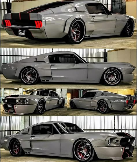 Custom Mustang, Muscle Cars Mustang, Old Muscle Cars, Ford Mustang Car, Concept Motorcycles, Classic Cars Trucks Hot Rods, Custom Muscle Cars, Ford Classic Cars, Street Racing Cars