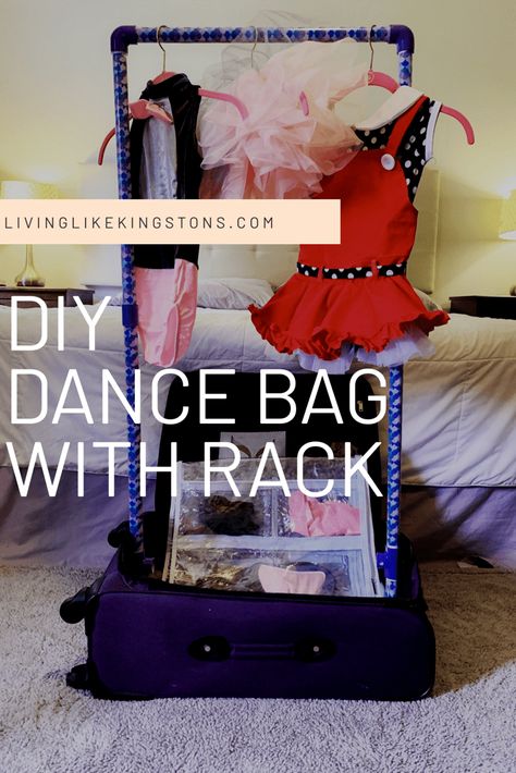 Diy Dance Bag, Dance Competition Bag, Garmet Bag, Dance Diy, Diy Rack, Dance Garments, Dance Crafts, Team Ideas, Dance Comp