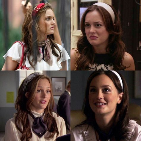 Headband Blair Waldorf, Blair Waldorf Hairband, Blair Waldorf Hair Tutorial, Blair Waldorf Hair, Blair Waldorf Headband, Gossip Girl Hairstyles, Waldorf Aesthetic, Abbey Cowen, Blair Waldorf Aesthetic